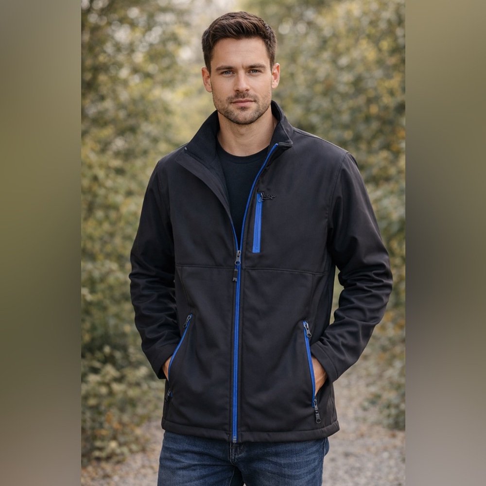 MEN'S Size Medium Ocean & Coast Med. Weight Jacket Full Zip Black